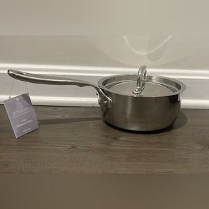 Ruffoni E’Pronto 5- Ply S Steel 1.5 Qt/16 Cm Low Saucepan W/ Lid EPA1608ZRL New